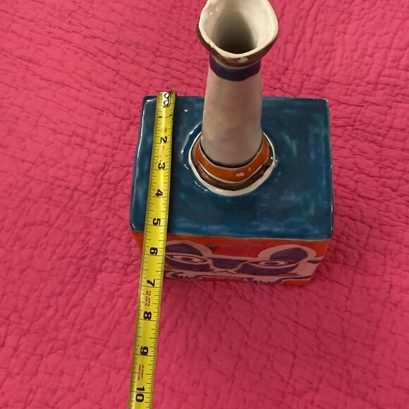 Desimone Colorful Ceramic “ Cat”Vase - Picture 10 of 12